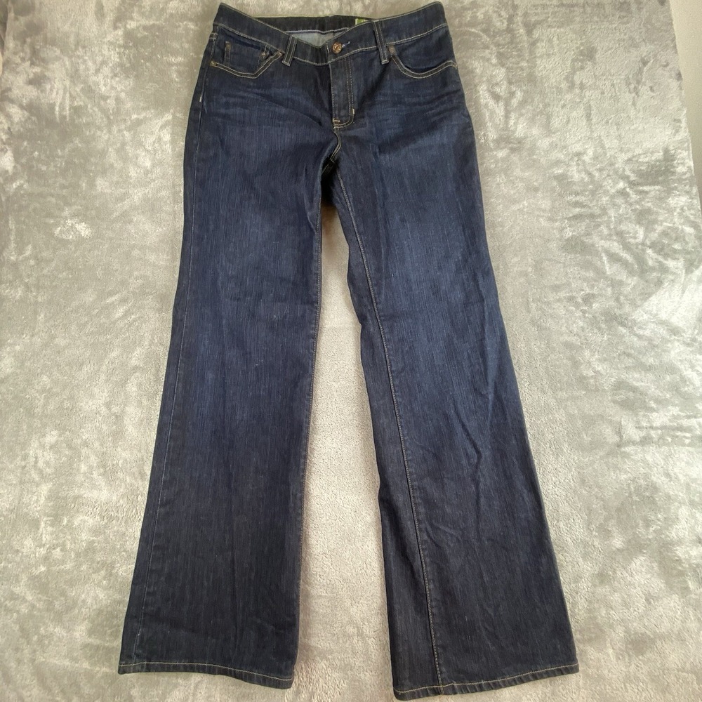 Gap Jeans Womens 6 (30x31) Blue Denim Stretch Straight Ankle Dark Wash Essential